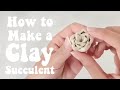 How to Make a Clay Succulent | DIY Tutorial | DSCL Studios