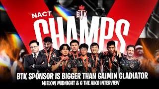 NEW BTK SPONSOR IS BIGGER THAN GAIMIN GLADIATORS??!! Mielow, Midnight & G The Aiko Interview! MIRKO