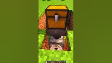 Magic Trashcan in Minecraft! #minecraft #shorts