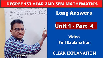 2nd Sem | Maths| new batch _ 2022 l New syllabus lUNIT 1 PART_ 4lLong Answers Videos |#shorttricks4u
