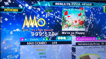 (DDR A20+) 16 PFC#29 We’re so Happy (ESP-16) 999,570!!!