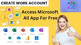 How To Create Microsoft Work Account For Free To Access Microsoft Apps 2024