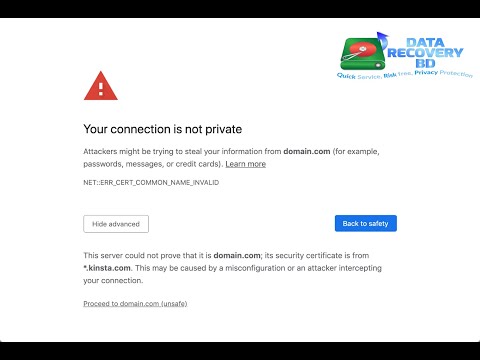 how to fix it connection is not secure Security Certificate Expired