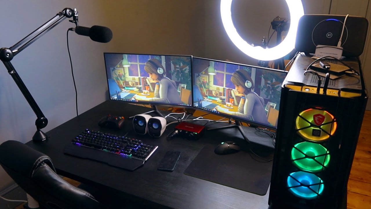 My 10,000 YouTuber Gaming Setup Tour YouTube