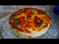 Пирог из ВАФЕЛЬНЫХ КОРЖЕЙ с мясом и грибами. Простой рецепт пирога. Пирог с начинкой