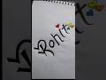 Rohit Name Letter Tattoo Designs #shorts #shortsfeed #short #tattoodesigns #shortvideo #viralvideo