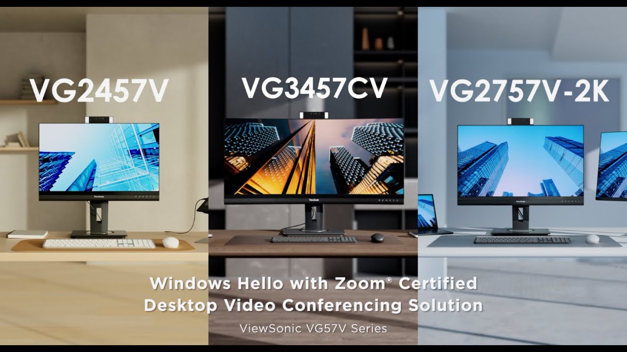 ViewSonic VG57V Series|Windows Hello with Zoom® Certified Desktop Video Conferencing Solution