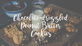 Vegan Peanut Er Cookies With A Chocolate Drizzle The Sasha Diaries