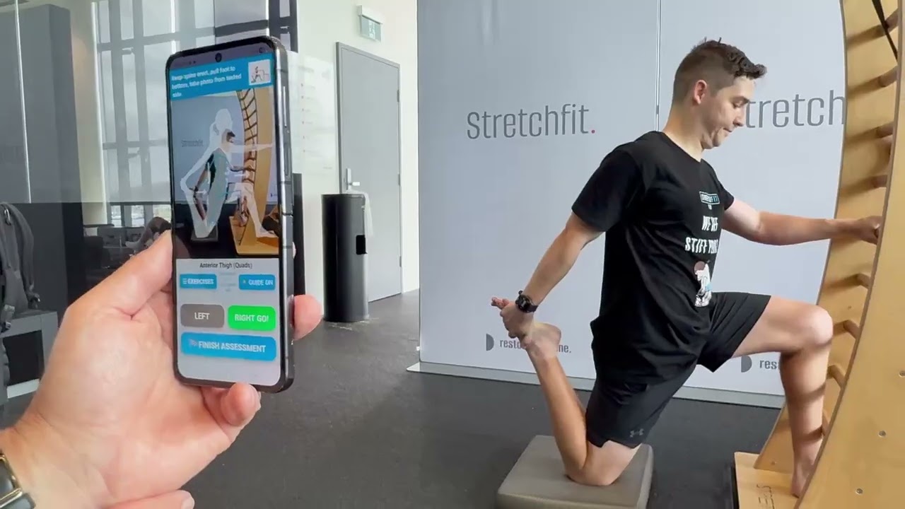 StretchFit assessment app: anterior thigh, quads