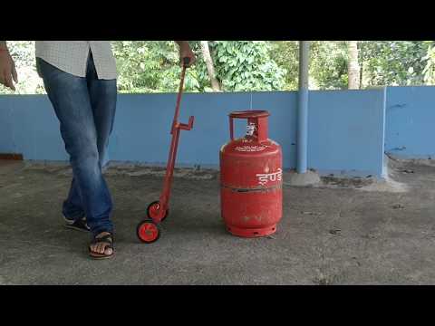 Lakshya Gas Trolley - An Innovative LPG cylinder trolley product every home must