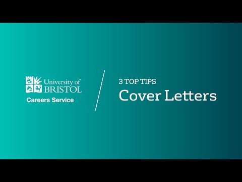 3 Top Tips: Cover Letters