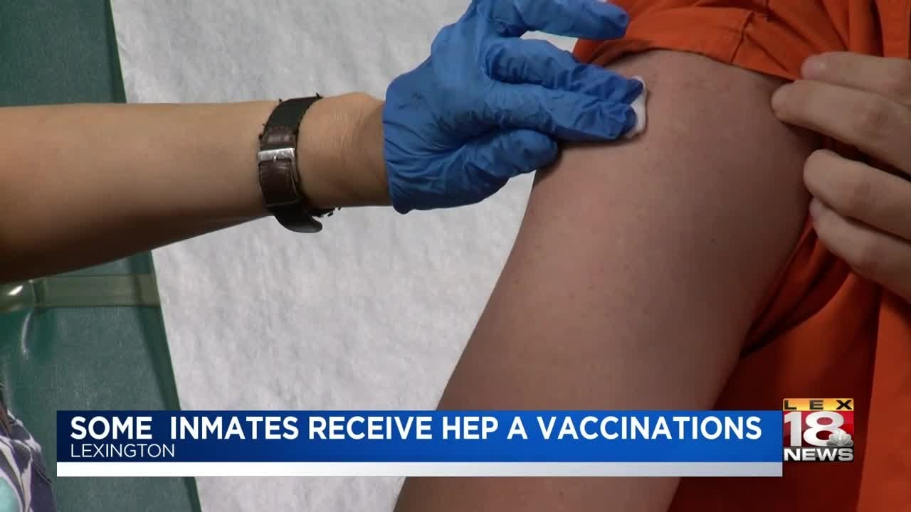 Some Inmates Receive Hepatitis A Vaccinations newspaper mockup