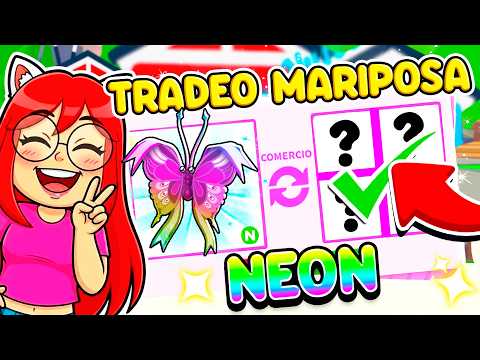 TRADING the NEW NEON BIRTHDAY BUTTERFLY… LOOK at the OFFERS in ADOPT ME!😱 Roblox