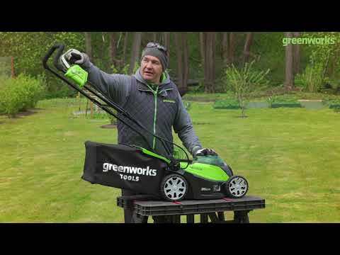 Обзор аккумуляторных газонокосилок Greenworks