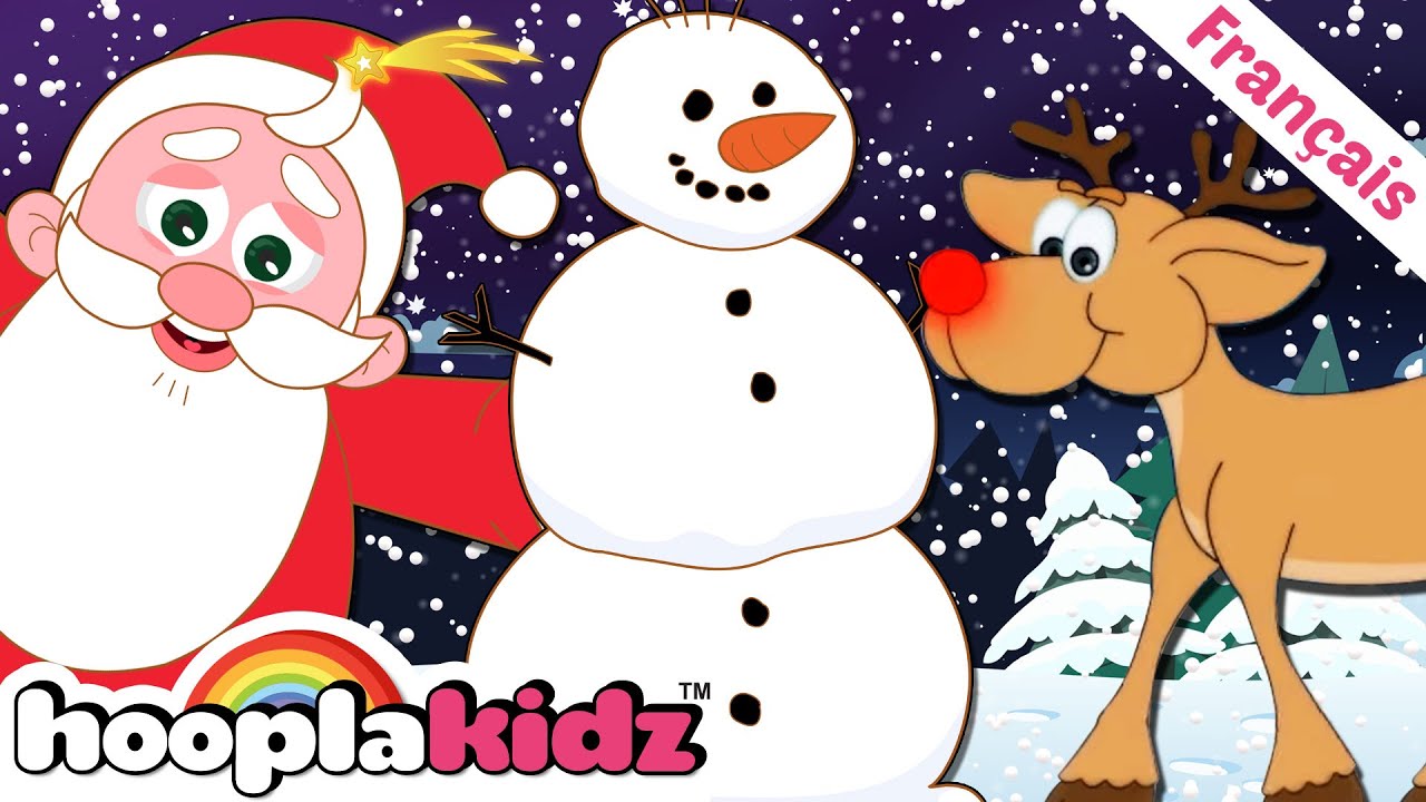 ⁣Famille de doigts de Noël | Dessins animés de Noël pour enfants | HooplaKidz Franҫais