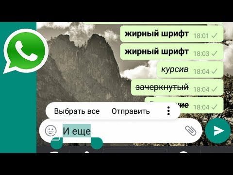 Шрифты в WhatsApp. Два способа. Выделить текст в ватсап на телефоне