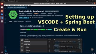 VS Code for Spring Boot Java Development | Create and run Spring Boot Web Project VSCode screenshot 4