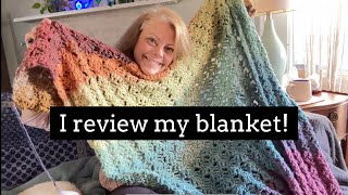 My crocheted ombré blanket is finished! Let’s review it! 2/19/2024