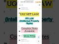 UGC NET PAPER 2 LAW EXAM NOTES PDF @AradhyaGuptaLAWVITA