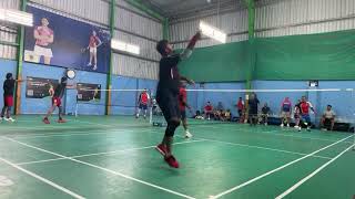 Deb & Anurag Vs Smruti & Shasi : Highlights of doubles Badminton match #rally #sports #badminton