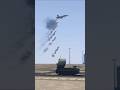 Tos-1 Tank Fire Missile To Badly Destroy A Su-27 Jet | Gtav #shorts #gtav