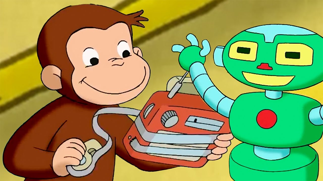 消えたロボットはどこ？ | 全編 🐵 おさるのジョージ - YouTube