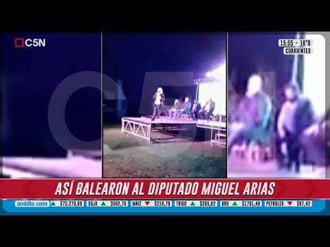 Vídeo: así fue el momento en que el diputado Arias recibió el balazo