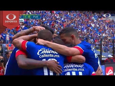 Gol de Rentería | Cruz Azul 1 - 0 Puebla | Apertura18 - Jornada 1 | Televisa Deportes