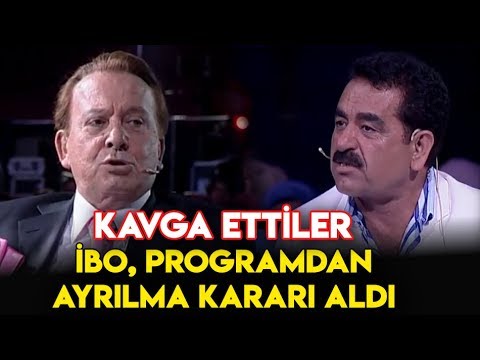 Seyfi Dursunoğlu ve İbrahim Tatlıses Kavga Etti İbo Programdan Ayrılmak İstedi!