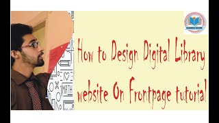 How to design digital library website in frontpage tutorial screenshot 3