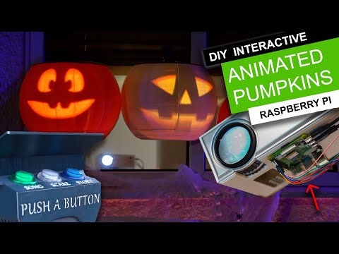 DIY Interactive Animated Pumpkins - 3D Printed | Raspberry Pi