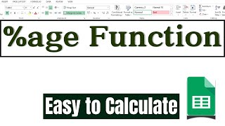 How to Calculate Percentage in Google Sheets| Google Sheets Tutorial