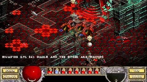 Diablo I: The Hell (Co-op Doom Playthrough) - Crypts Level 24 Part 3 - Uber Diablo