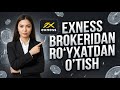 Exness brokeridan ro’yxatdan o’tish 
