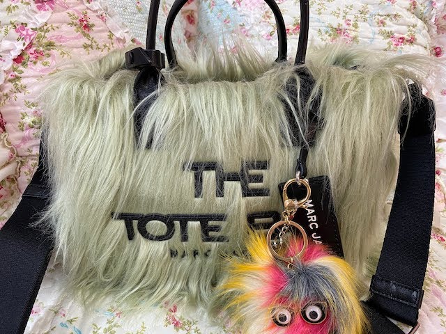 marc jacobs tote bag pink fluffy