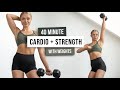 40 min sweat  strength workout with weights  full body toning  strengthening home workout
