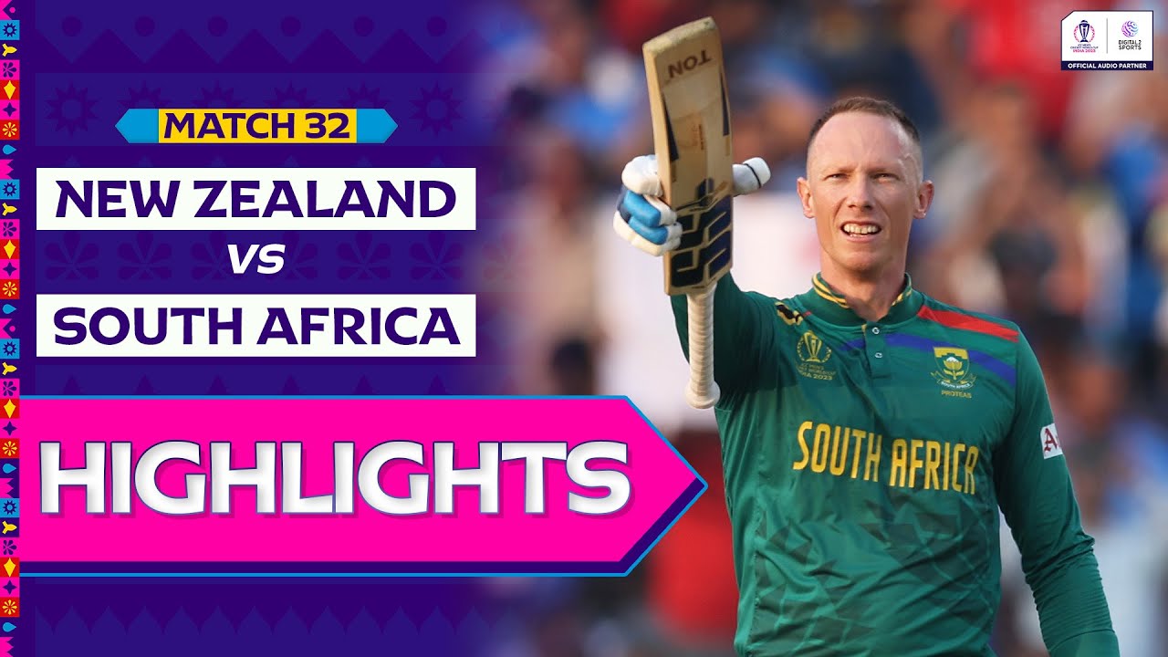 New Zealand v South Africa | World Cup 2023 | 32th Match | Highlights ...