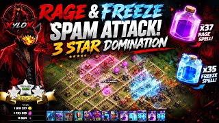 RAGE + FREEZE SPAM ATTACK 😱 | INSANE 3 STAR CLASH OF CLANS! 🔥 screenshot 1