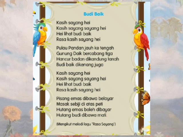 Bahasa Melayu Tahun 2 Muka Surat 111 Nyanyi Lagu Budi Baik Youtube