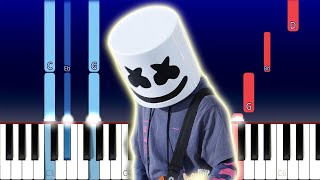 Marshmello - Back In Time (Piano Tutorial)