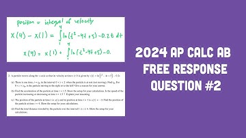 2024 AP Calculus AB FRQ #2