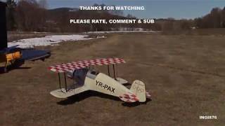 RC FLIGHT BUCKER JUNGMEISTER SEAGULL MODELS NITTEDAL NORWAY