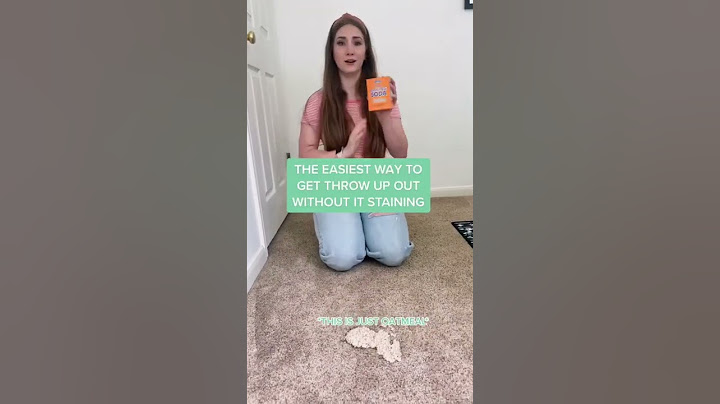 Best mom and dad hack! How to get your child’s throw up out of the carpet without leaving a stain!