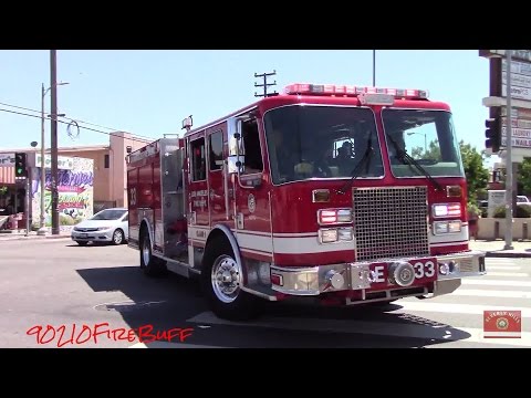 LAFD Engine 33 Responding