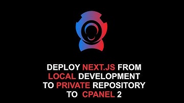 Deploy Nextjs from local to git to cpanel 2