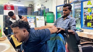 PIN-PEN🖊️ Acupressure Head massage | Cracking BY PALLAV MASTER | INDIAN BARBER | ASMR