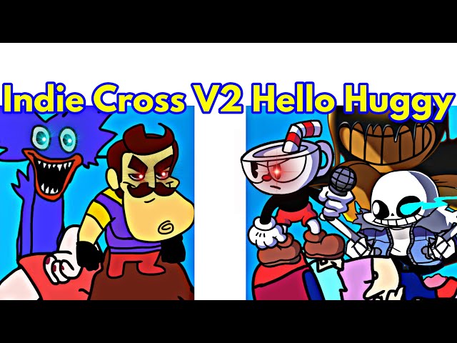 Friday Night Funkin' VS Indie Cross V2 / Hello Huggy (FNF Mod/Hard