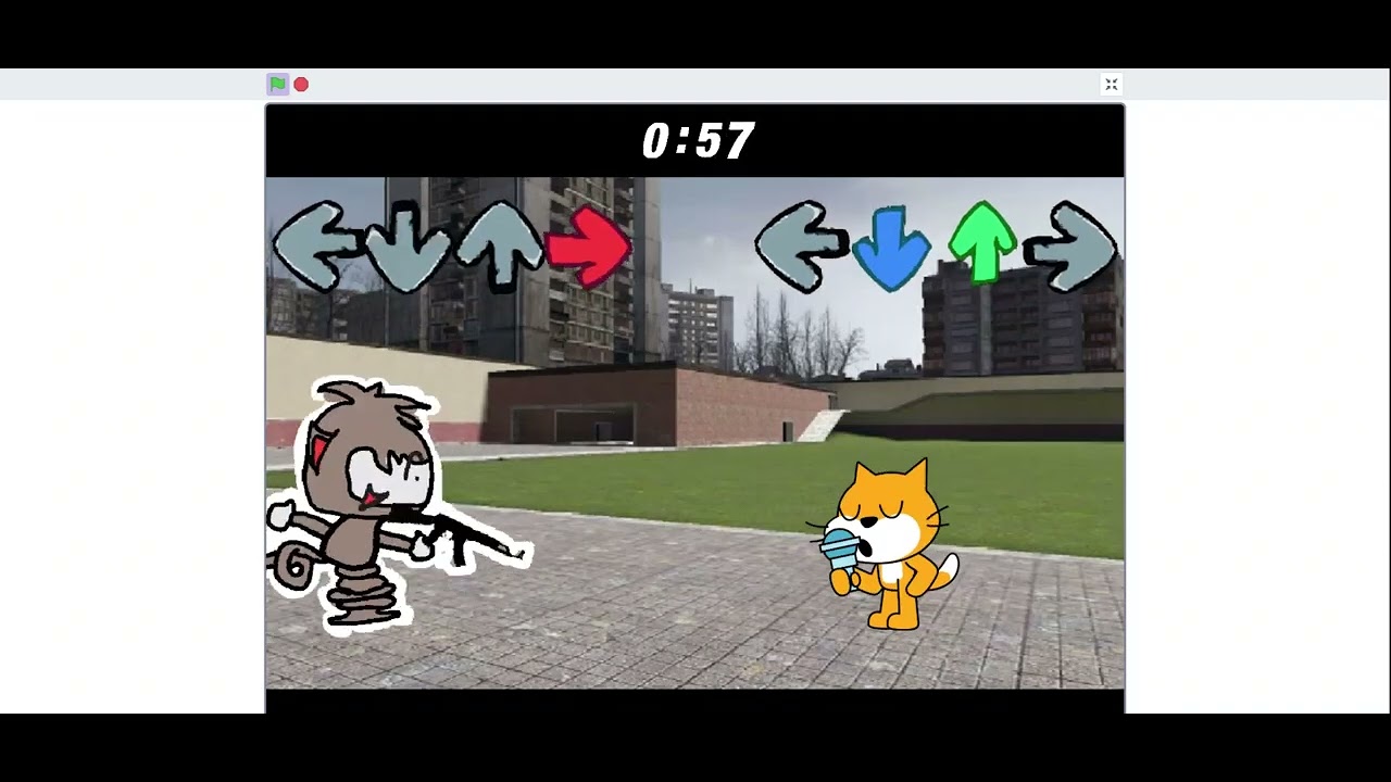 fnf scratch vs gmod sanic clone racoon - YouTube