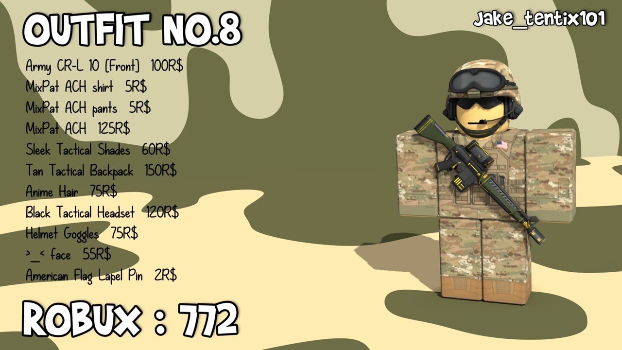 Top 99 military avatar roblox đang gây sốt trên mạng