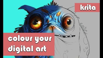 animal painting in krita | how to illustrate in adobe illustrator #SKETCHES